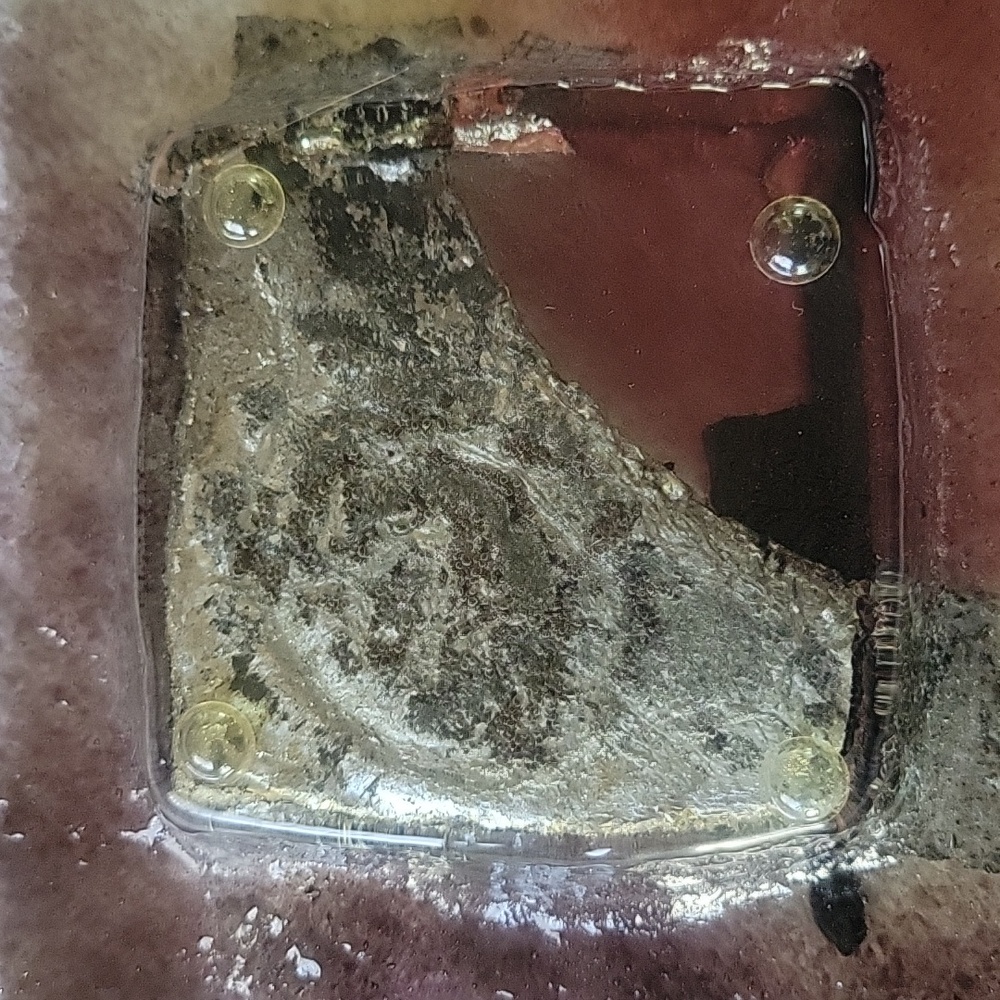 Handmade glass ashtray - Picture 5 of 6